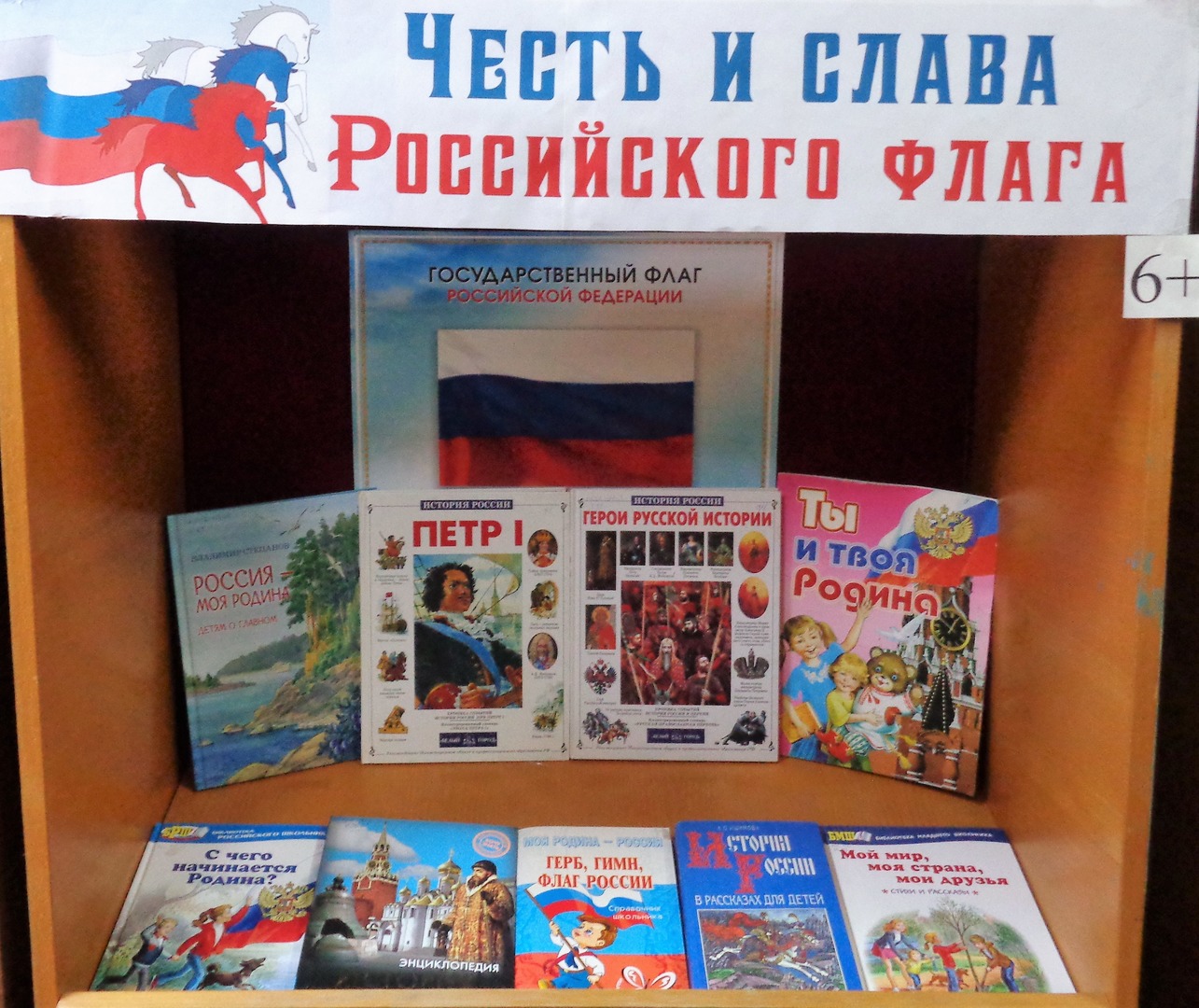 Книжная выставка «Честь и слава Российского флага» (6+)