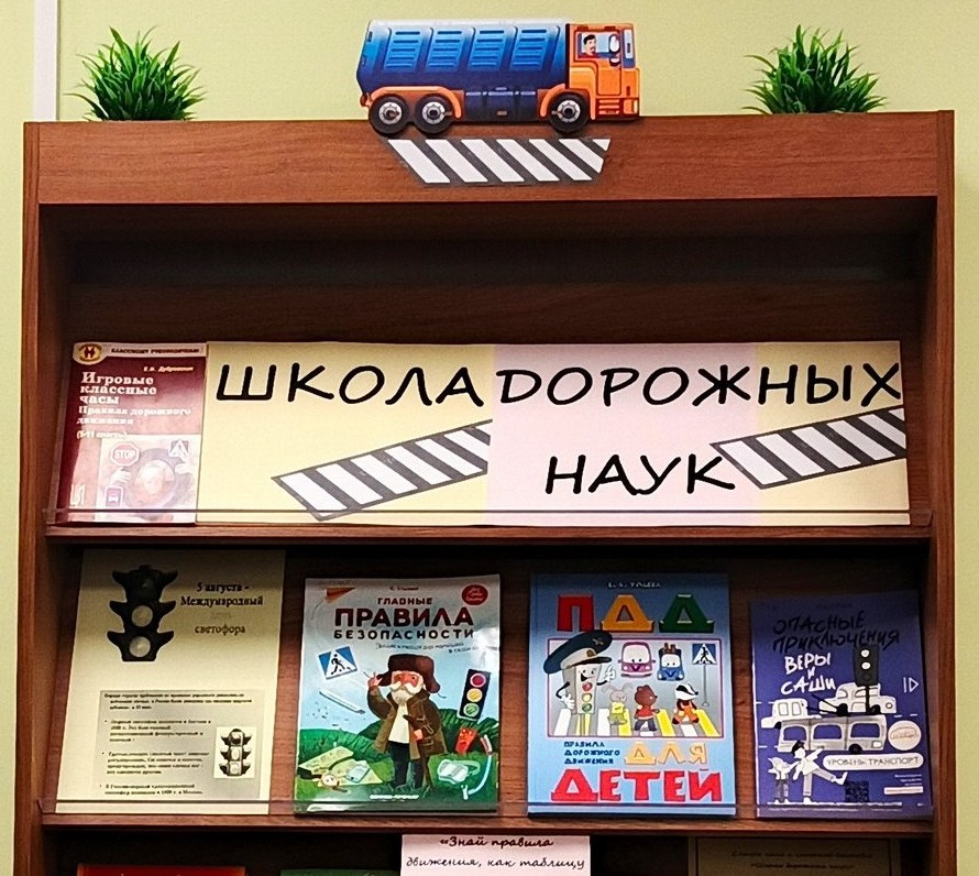 Книжная полка «Школа дорожных наук» (6+) Книжная полка «Школа дорожных наук» (6+)
