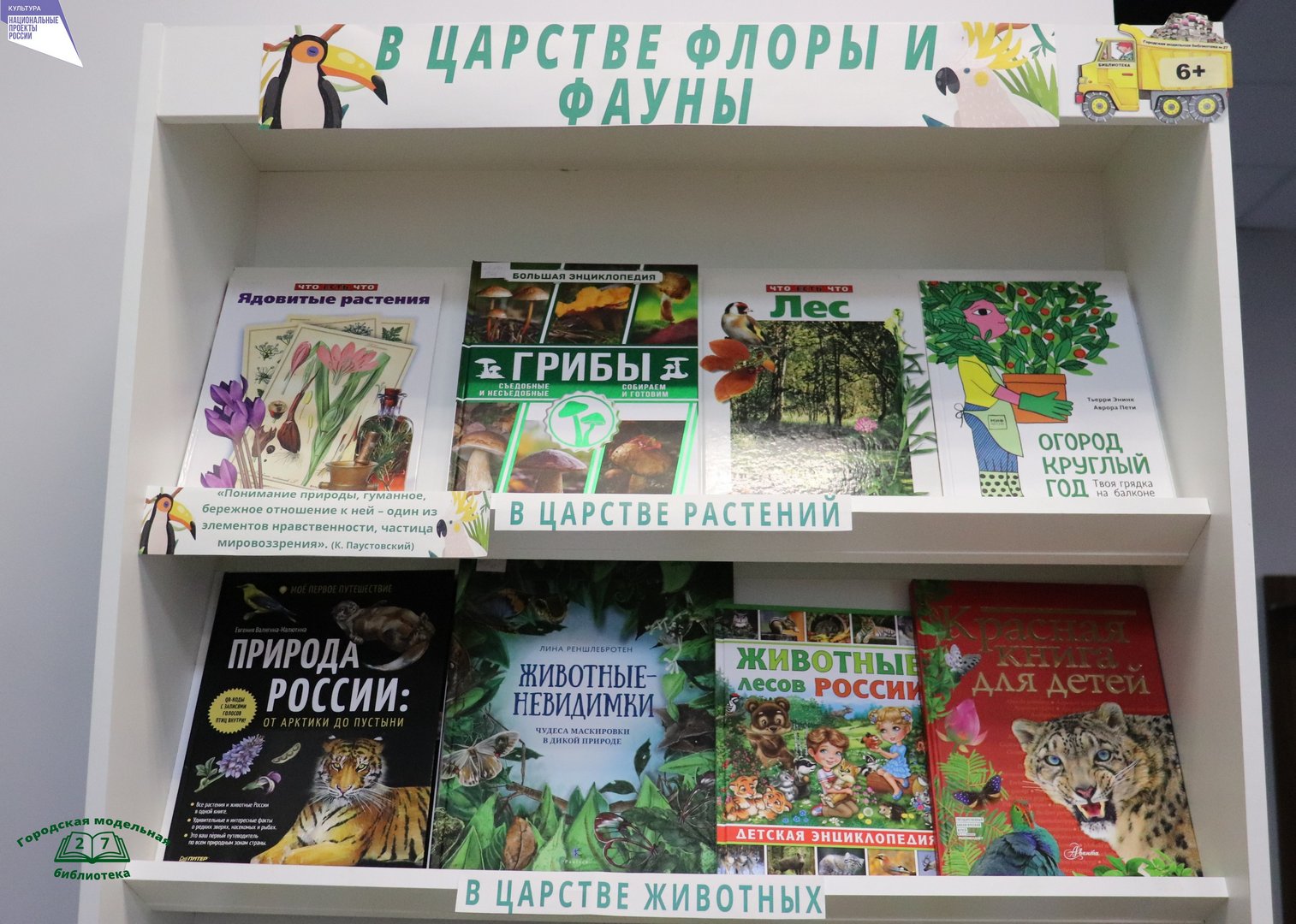 Книжная выставка «В царстве флоры и фауны» (6+) Книжная выставка «В царстве флоры и фауны» (6+)