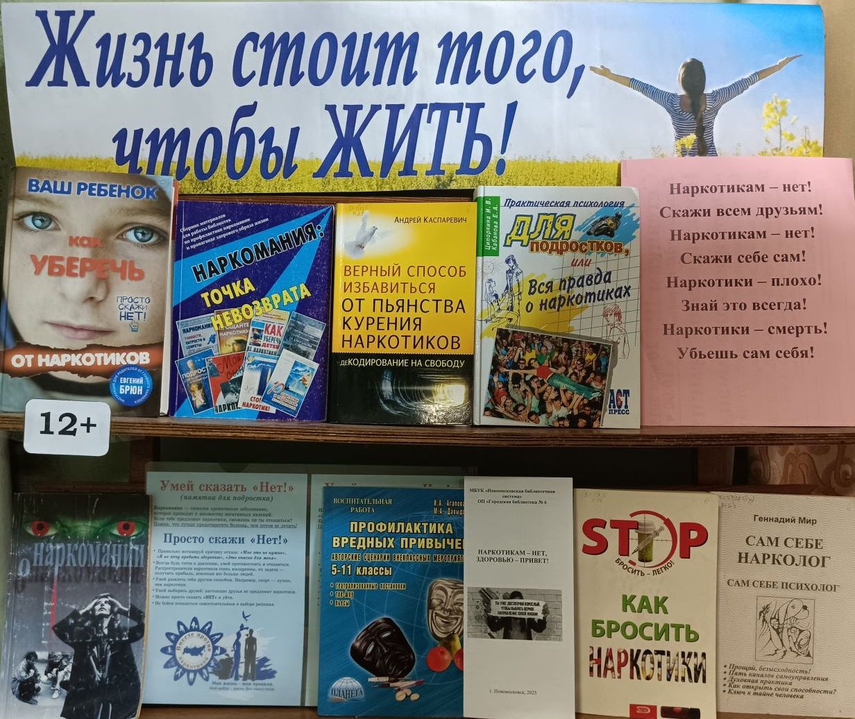 Книжная выставка «Жизнь стоит того, чтобы жить!» (12+) Книжная выставка «Жизнь стоит того, чтобы жить!» (12+)