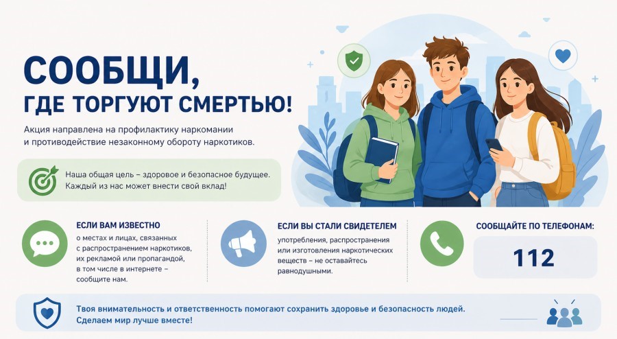 Второй этап Общероссийской антинаркотической акции «Сообщи, где торгуют смертью» (12+) Второй этап Общероссийской антинаркотической акции «Сообщи, где торгуют смертью» (12+)