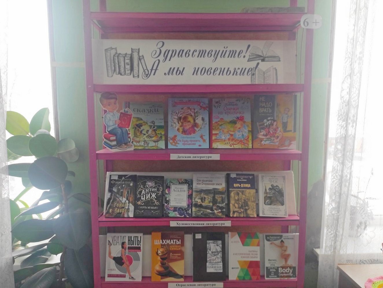 Книжная выставка-рекомендация «Здравствуйте! А мы новенькие!» (6+) Книжная выставка-рекомендация «Здравствуйте! А мы новенькие!» (6+)