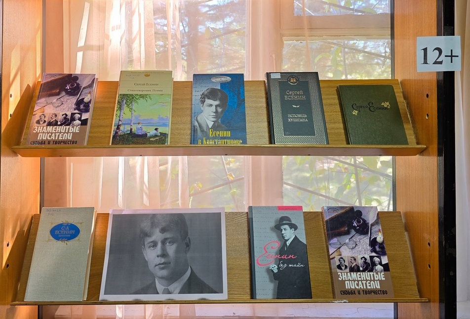 Книжная выставка «Певец просторов русских» (12+) Книжная выставка «Певец просторов русских» (12+)