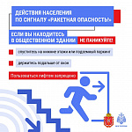 Действия населения при получении сигнала «Внимание всем» и «Ракетная опасность»