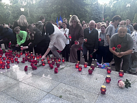 Акция «Свеча памяти» в Парке Памяти и Славы города Новомосковска 